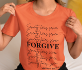 Forgive Seventy Times Seven Adult T-Shirt