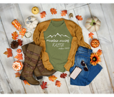 Mountain Moving Faith Adult T-Shirt