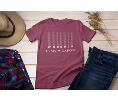 Worship Is My Weapon Adult T-Shirt