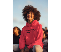 Obedience > Sacrifice Adult Hoodie