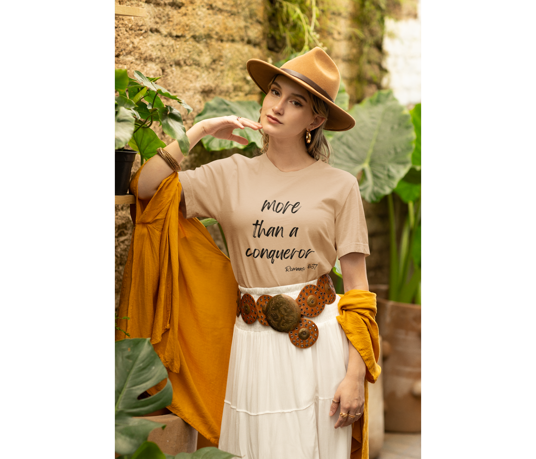 More Than a Conqueror Adult T-Shirt