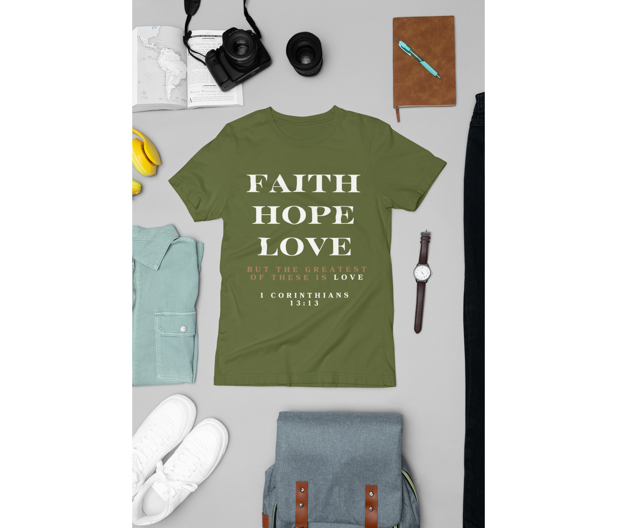Faith Hope Love Adult T-Shirt