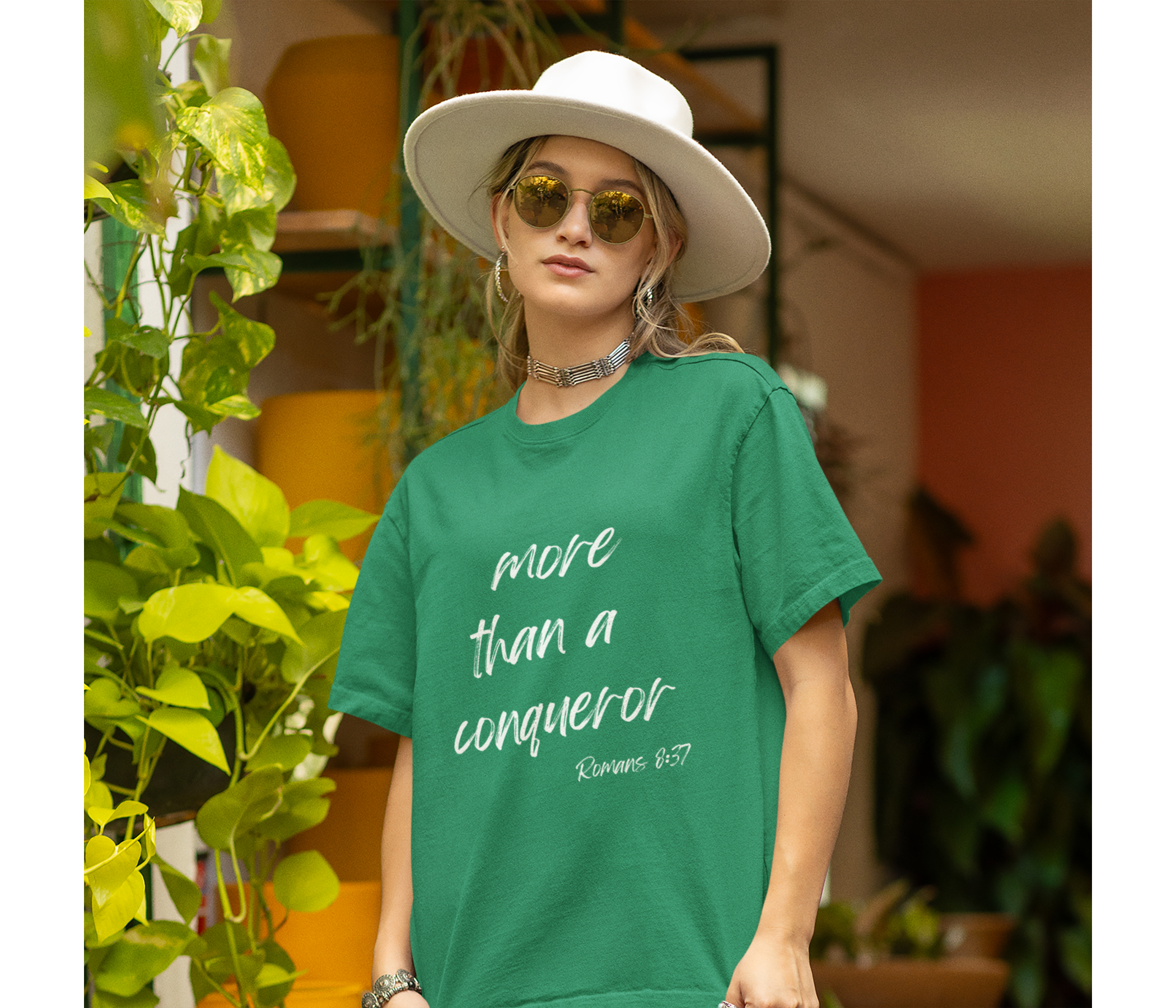 More Than a Conqueror Adult T-Shirt