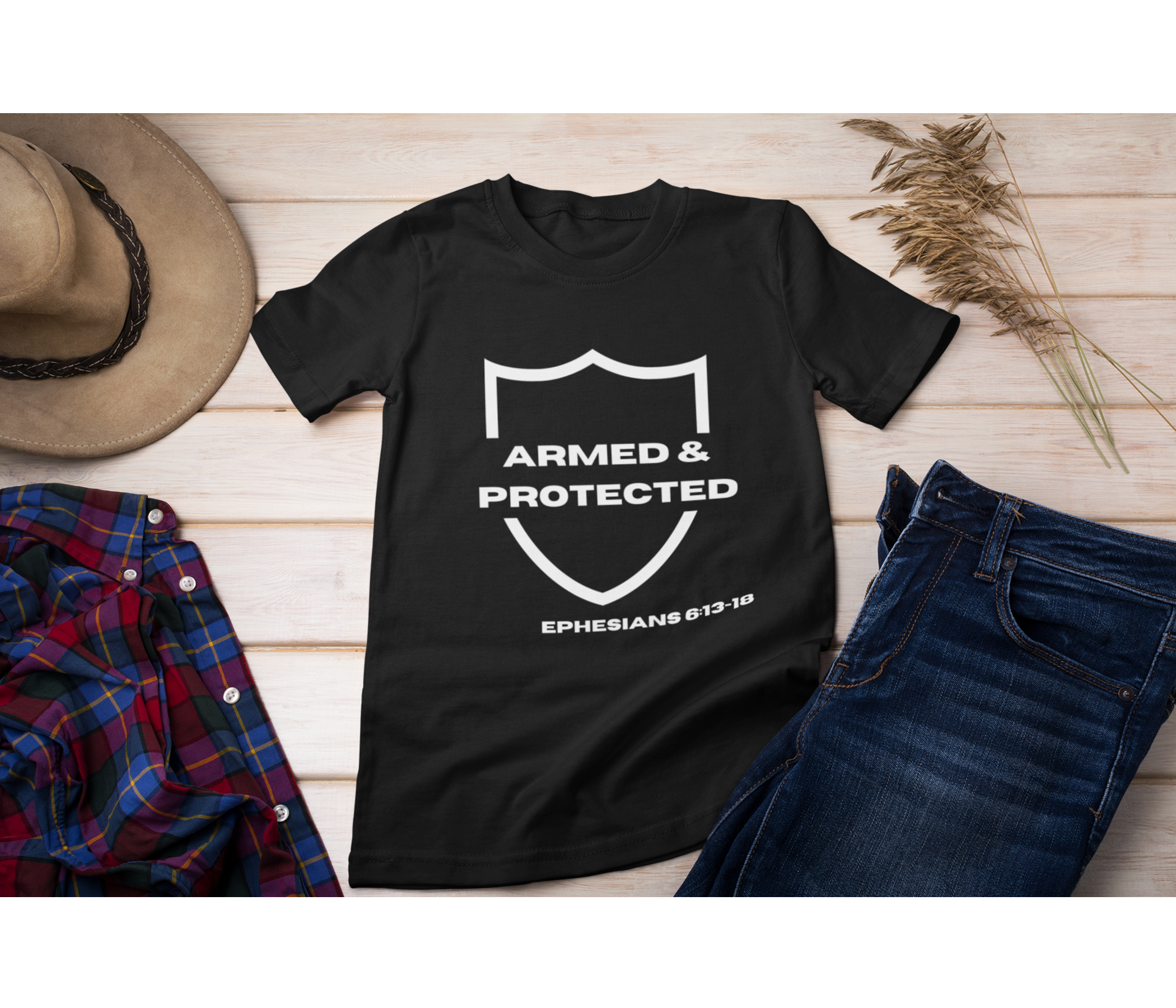 Armed & Protected Adult T-Shirt