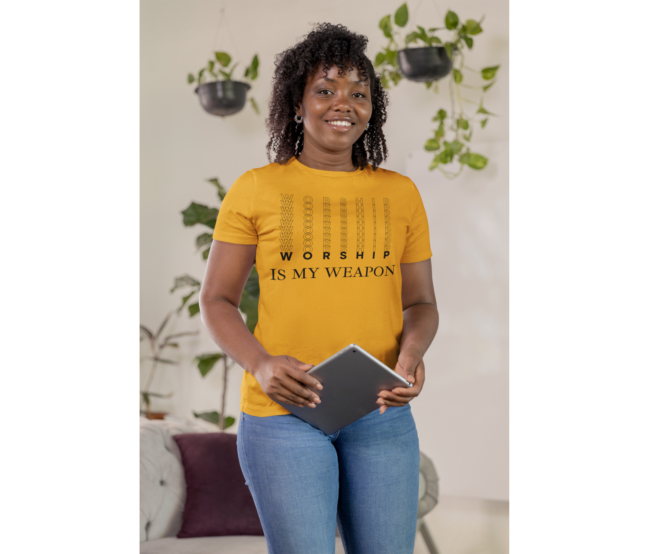 Worship Is My Weapon Adult T-Shirt