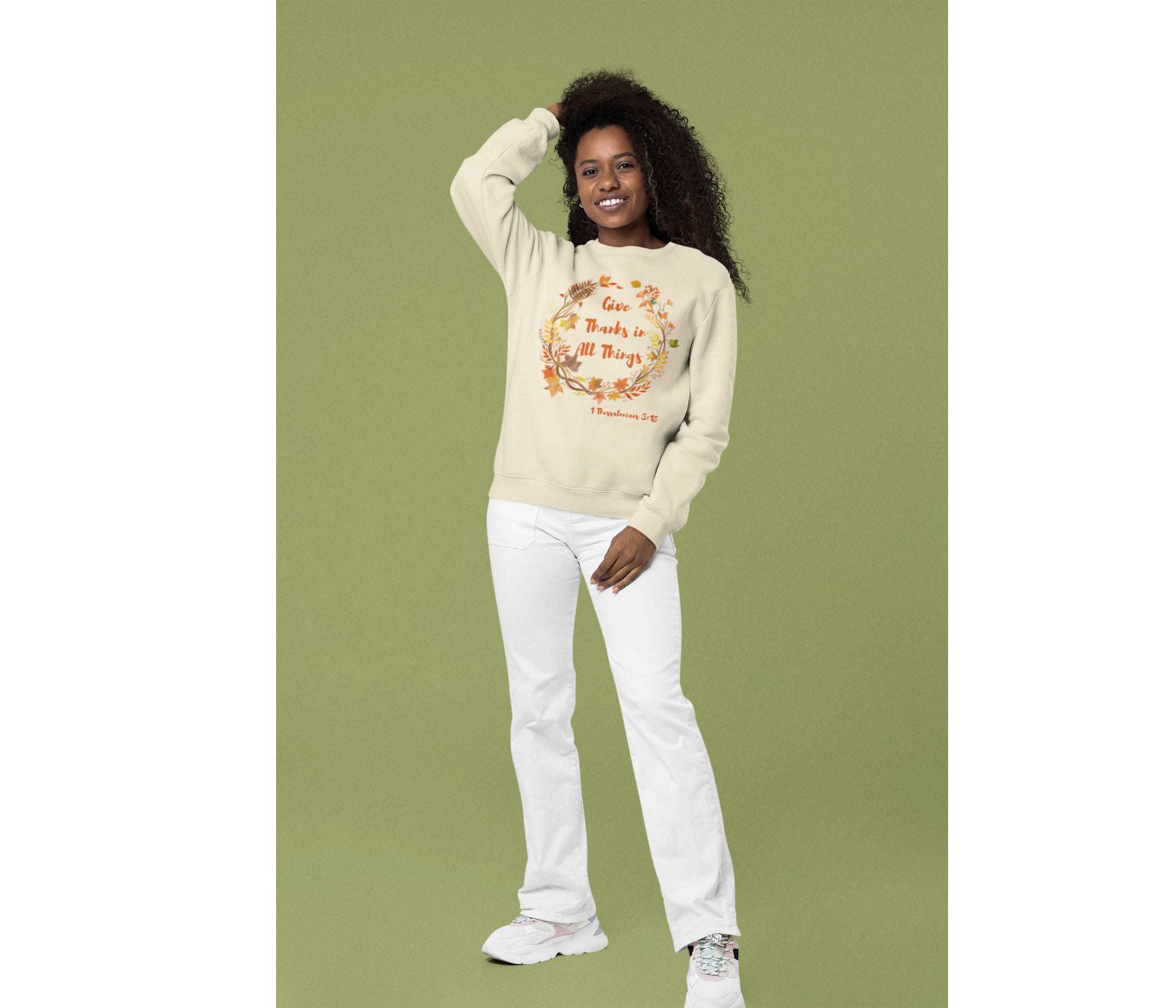 Give Thanks Adult Sweatshirt